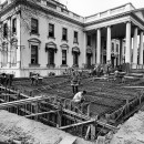 Clichés historiques des travaux de rénovation de la Maison Blanche