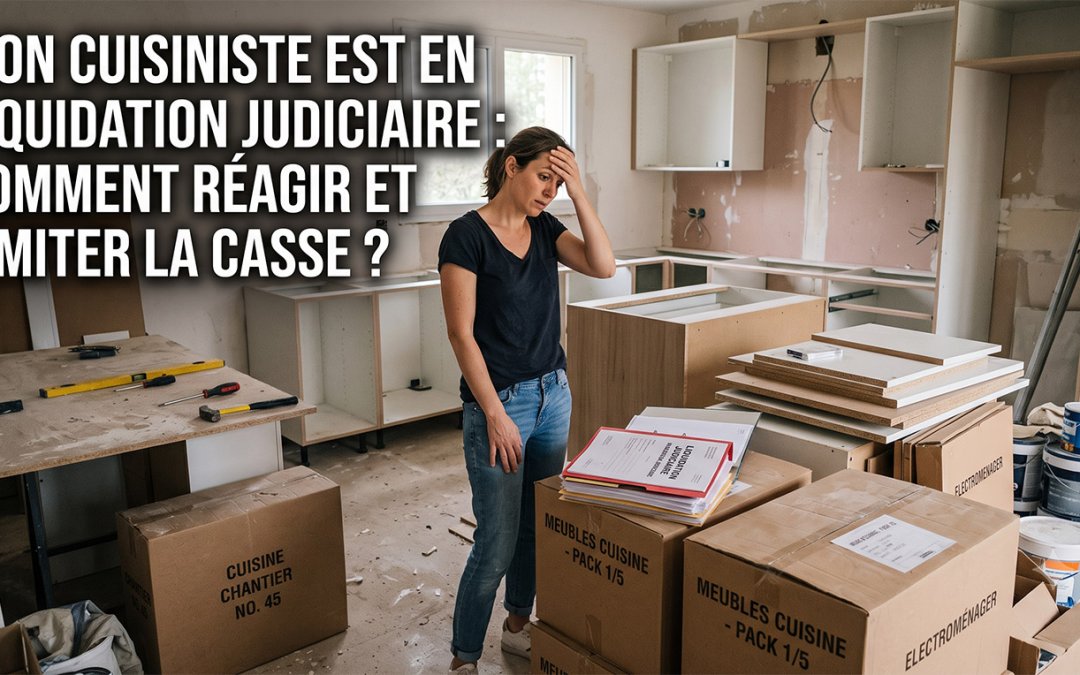 Mon cuisiniste est en liquidation judiciaire : comment réagir et limiter la casse ?